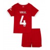 Liverpool Virgil van Dijk #4 Heimtrikot 2023-24 Kurzarm (+ kurze hosen)